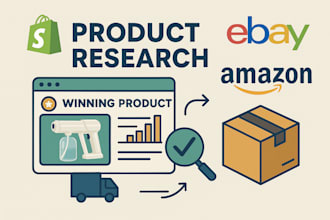 do shopify product research winning product ebay dropshipping amazon private lab