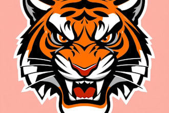 design a custom mascot logo with unique character illustration
