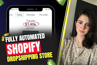 do shopify website design , shopify ecommerce store , shopify dropshipping store