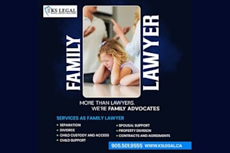 be your legal family lawyer and provide guidance on family law issues