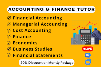 be your online accounting and finance tutor