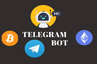 build telegram scraper bot, crypto telegram bot, discord bot, crypto payment bot