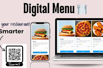 make a digital menu with qr code for your restaurant