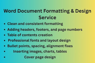 design and format your microsoft word document
