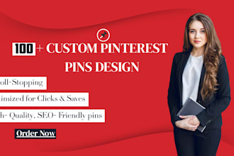 100 custom pinterest pins design within 48 hours