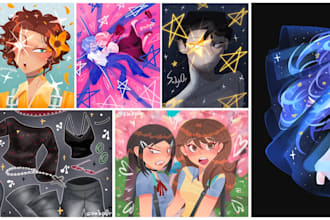 draw super cute art commissions