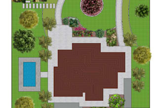 draw landscape designs, site plans,outdoor structures