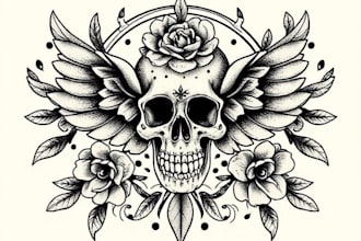 draw unique custom tattoo designs as a tattoo artist
