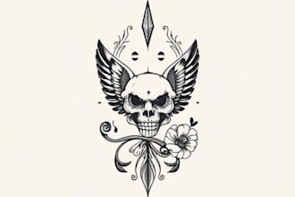 create unique custom tattoo design, tattoo sleeve