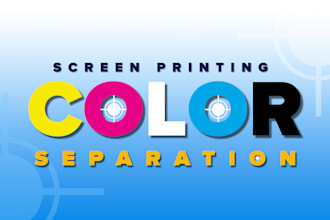 separate colors for screen printing