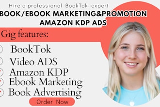 promote your book on my booktok page with engaging video ads amazonkdp
