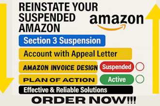 reinstate suspended amazon section 3 suspension