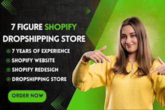 build ecommerce shopify dropshipping store, shopify website