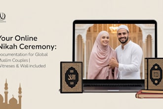 perform your online nikah ceremony with documentation for global muslim couples