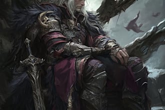draw a unique fantasy character concept art
