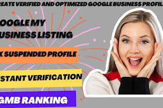 set up gmb ranking create google my business listing instant verification maps
