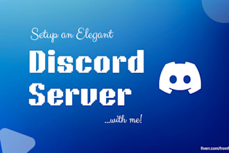 create an elegant discord server up and running in 48 hours