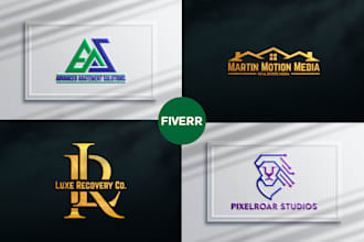 create flat modern minimalist business logo design