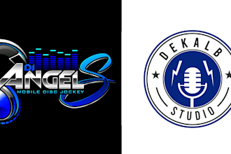 do modern music, dj, party, band, club, sport, studio and event logo design