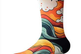 create digital pattern socks design