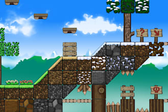 make pixel art assets, sprite sheet tileset design for your 2d godot video game