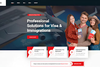 build immigration website visa application website travel booking lawyer website
