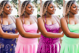 image recolor,color correction and pattern change
