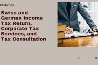 swiss and german income tax return, corporate tax services, and tax consultation