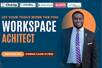 set your workspace on asana smartsheet monday clickup zoho projects as your VA