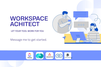 set your workspace on asana smartsheet monday clickup zoho projects as your VA