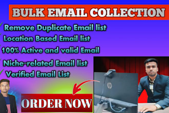 collect niche targeted verified bulk email lists for your targeted business