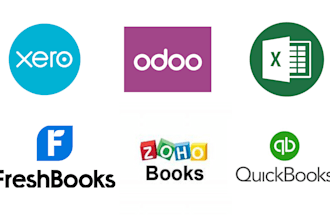 do bookkeeping on quickbooks online xero zoho odoo freshbooks wave and excel