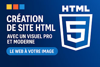 create a clean, customised and responsive HTML website