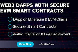 build web3 dapp with smart contracts on evm