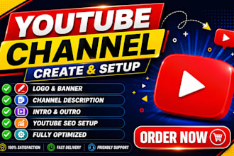 create and setup a professional youtube channel