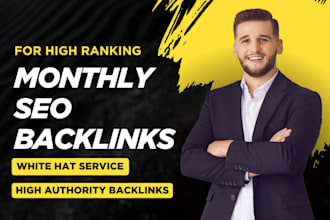 do monthly off page SEO service via high authority white hat dofollow backlink