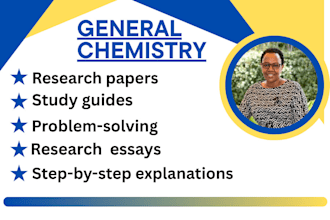 write and explain concepts in general chemistry