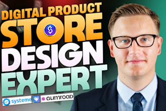 build payhip, sellfy, gumroad stan store digital products, systeme io sales page