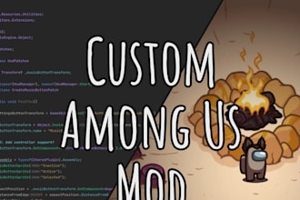 develop a custom among us mod