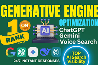 rank your website on chatgpt, gemini, google voice ai by generative engine SEO