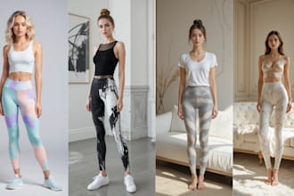 do unique and trendy leggings design for print on demand