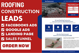 generate roofing leads construction real state leads solar leads homeowner leads