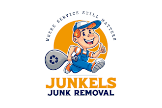 design vintage fun junk removal business franchise logo