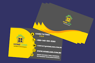 design a professional and unique business card