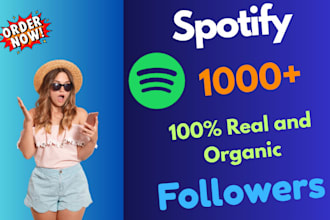 get real and active spotify followers organically