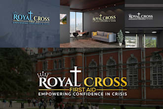 do unique modern christian church, ministry, charity or religious logo