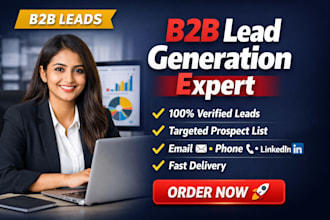 provide targeted b2b lead generation, verified email list, and data enrichment