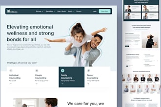 build a responsive therapy site with a booking and online session system