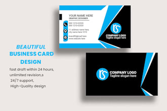 do a flourishing luxury business card design