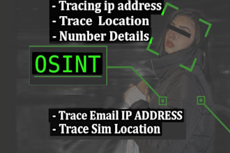 trace location of any person ,ip trace , location through number or social media